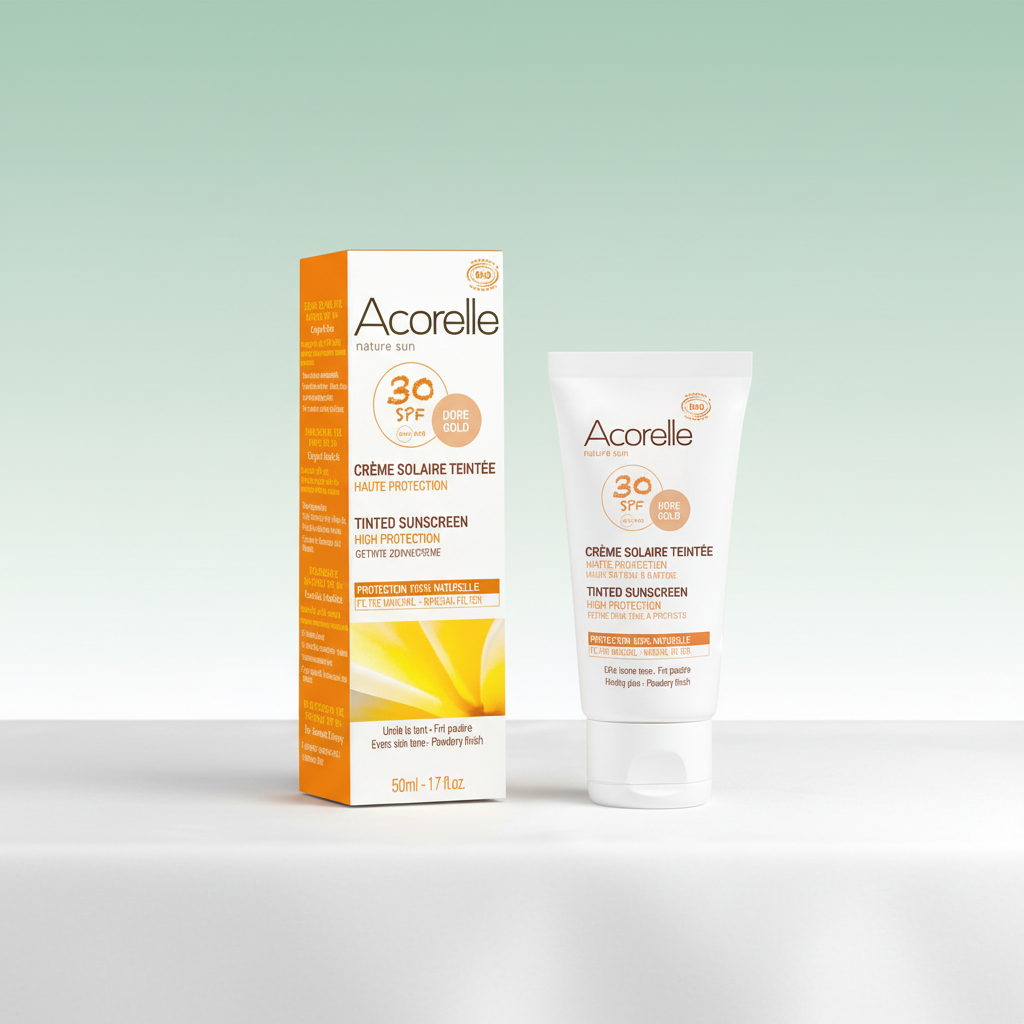 Acorelle Crema Facial Color Gold SPF30 50ml - ACORELLE - cosmética natural