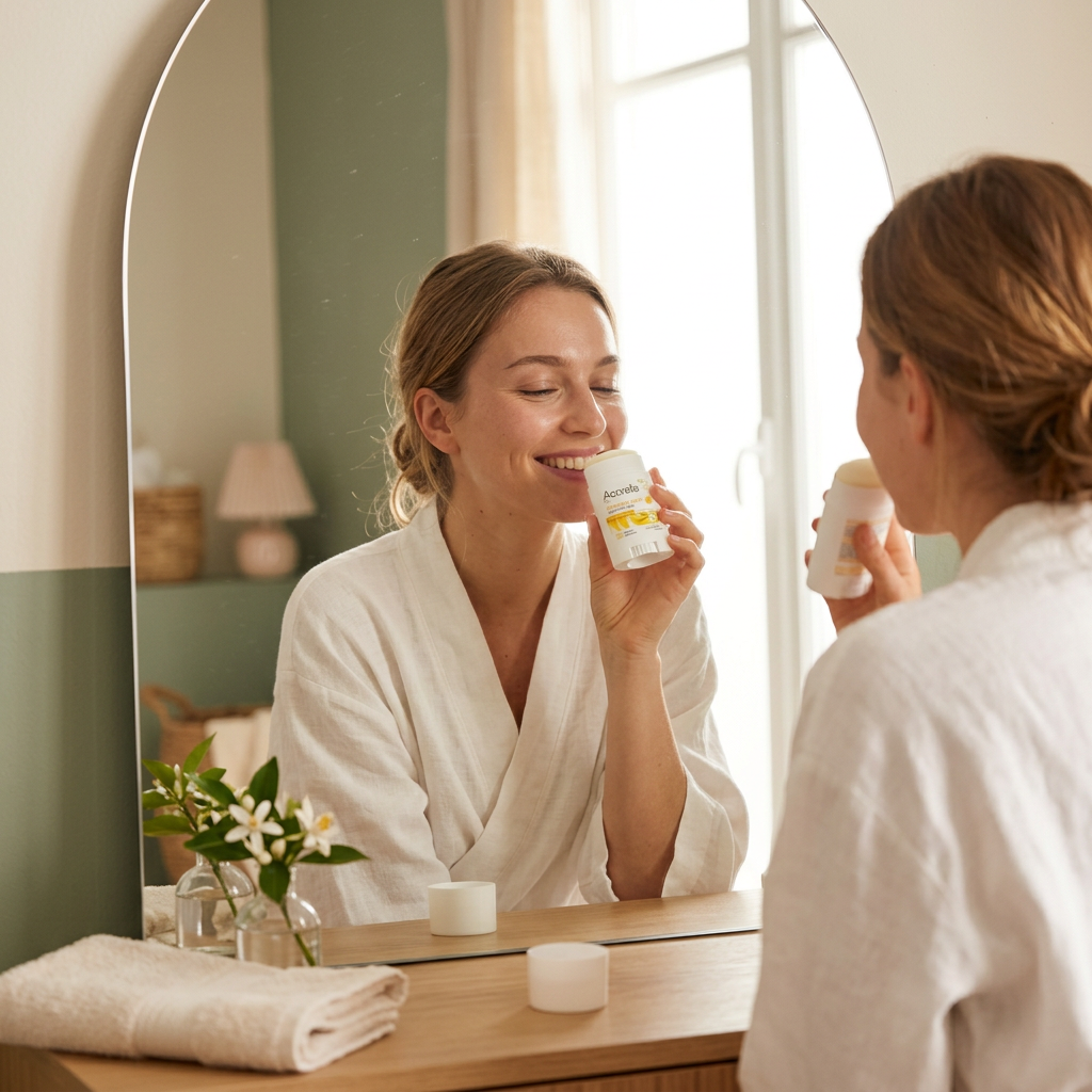 Acorelle Desodorante Bálsamo Stick con Ylang y Palmarosa 40gr - ACORELLE - cosmética natural