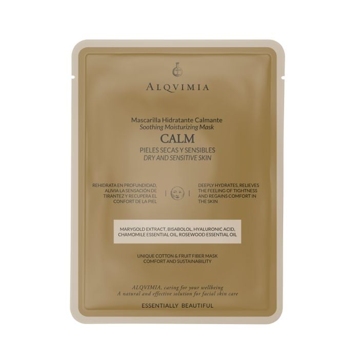 Mascarilla facial hidratante y calmante de Alqvimia