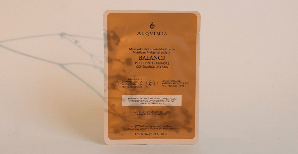 Alqvimia BALANCE Mascarilla Facial Hidratante Matificante. 5 unidades
