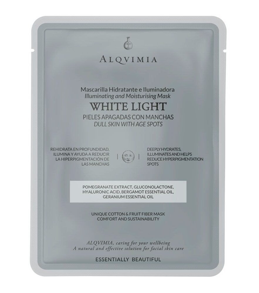 White Light Mascarilla Facial Hidratante Iluminadora