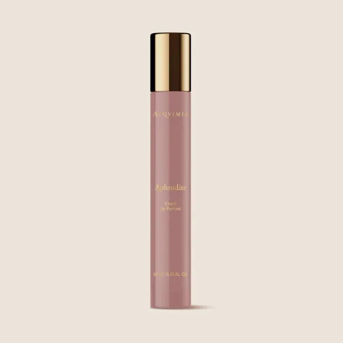 Frasco de 10ml de Esprit de Parfum Aphrodite, con diseño elegante y esencia inspirada en la diosa del amor.