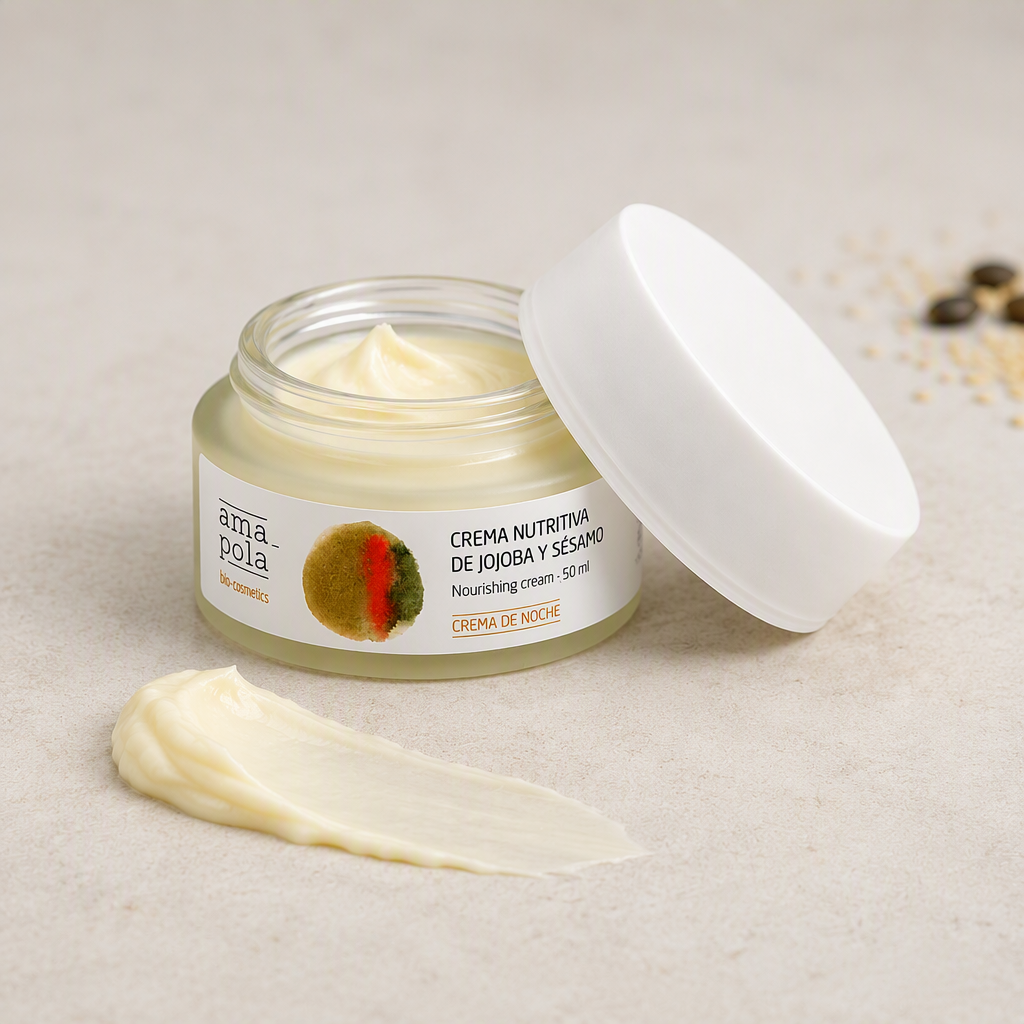 Amapola Crema Nutritiva de Jojoba y Sésamo 50ml