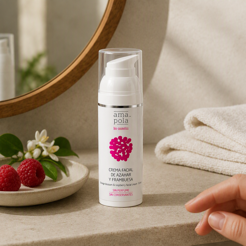 Amapola Crema facial de Azahar y Frambuesa 50ml
