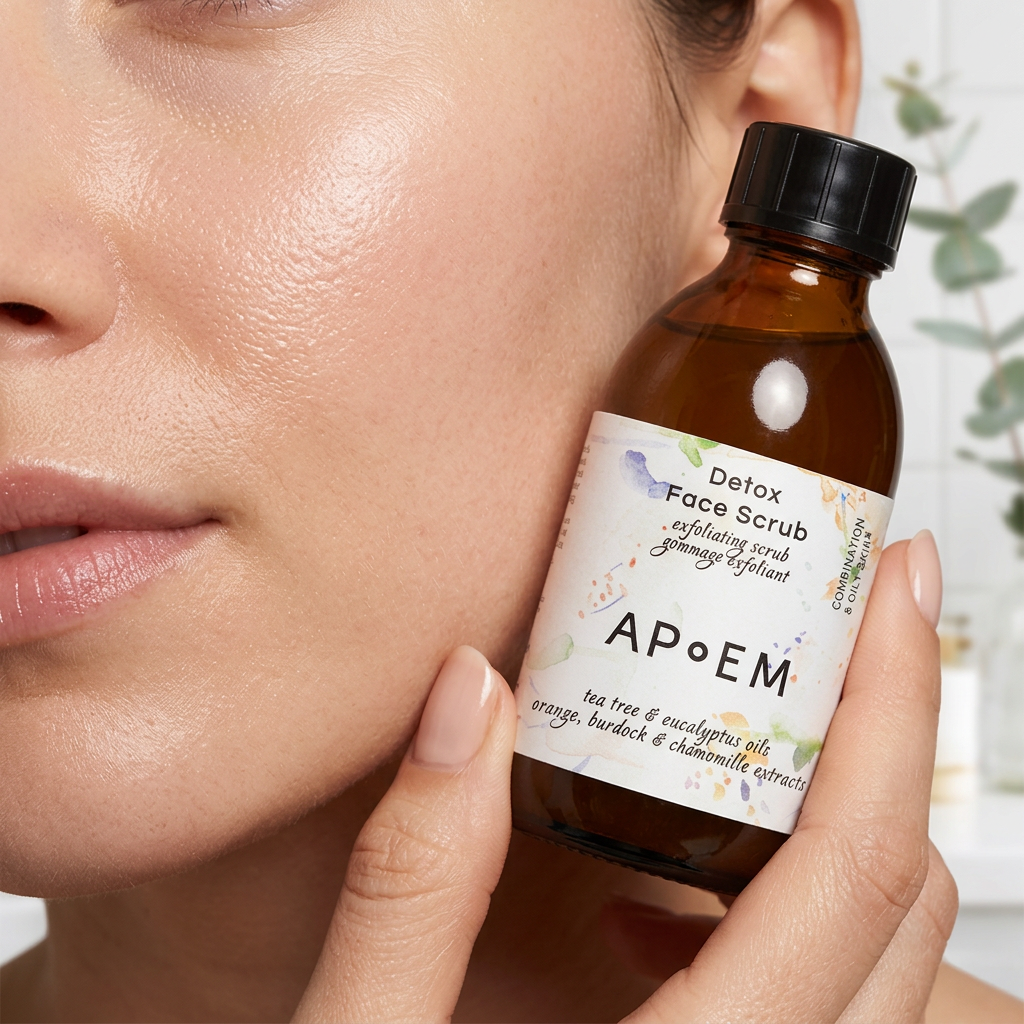 Apoem Detox Gesichtspeeling mit Teebaum und Eukalyptus 150ml - APOEM - Naturkosmetik