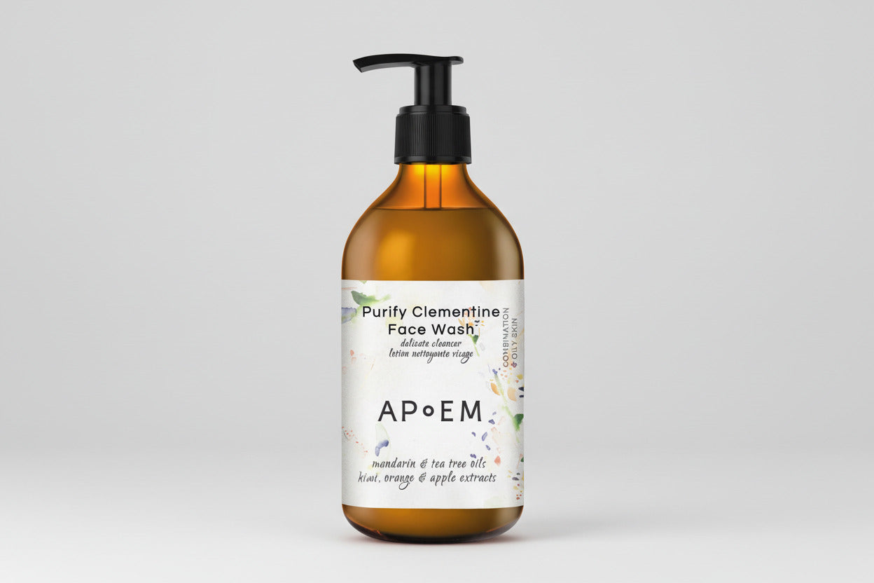 Apoem Detox Gesichtsreiniger mit Mandarine und Teebaumöl 300ml - APOEM - Naturkosmetik