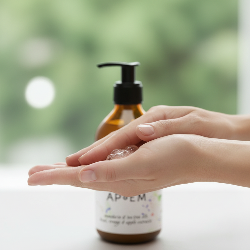 Apoem Limpiador Facial Detox Face Wash con Mandarina y Arbol de Te 300ml