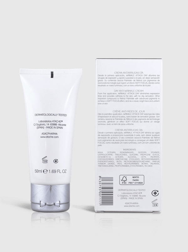 Atache Crema Facial Anti-Edad de Dia Wrinkle Attack Day 50ml