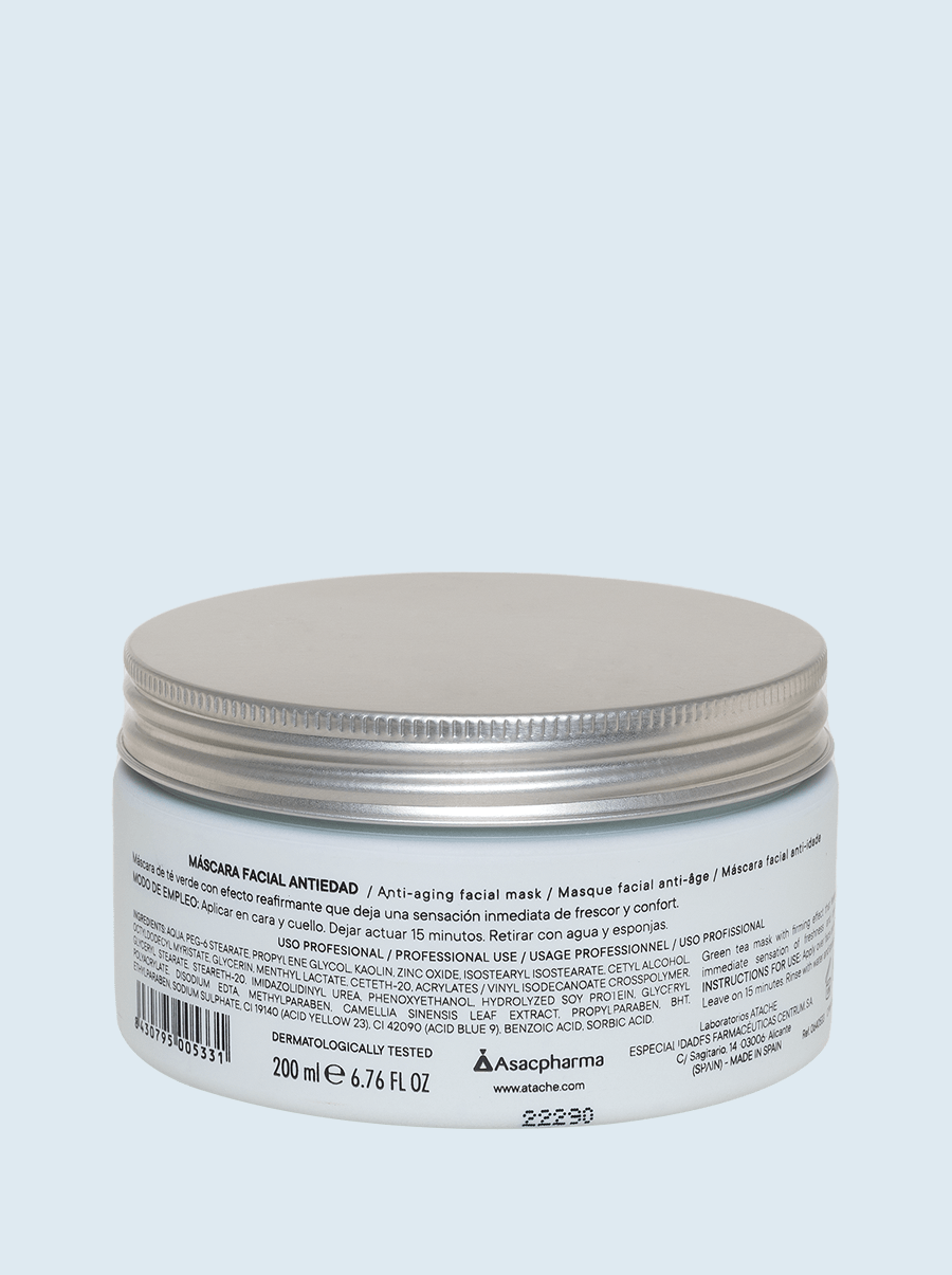 Atache Essentielle Mascarilla Facial Anti-Edad, Green Tea Mask
