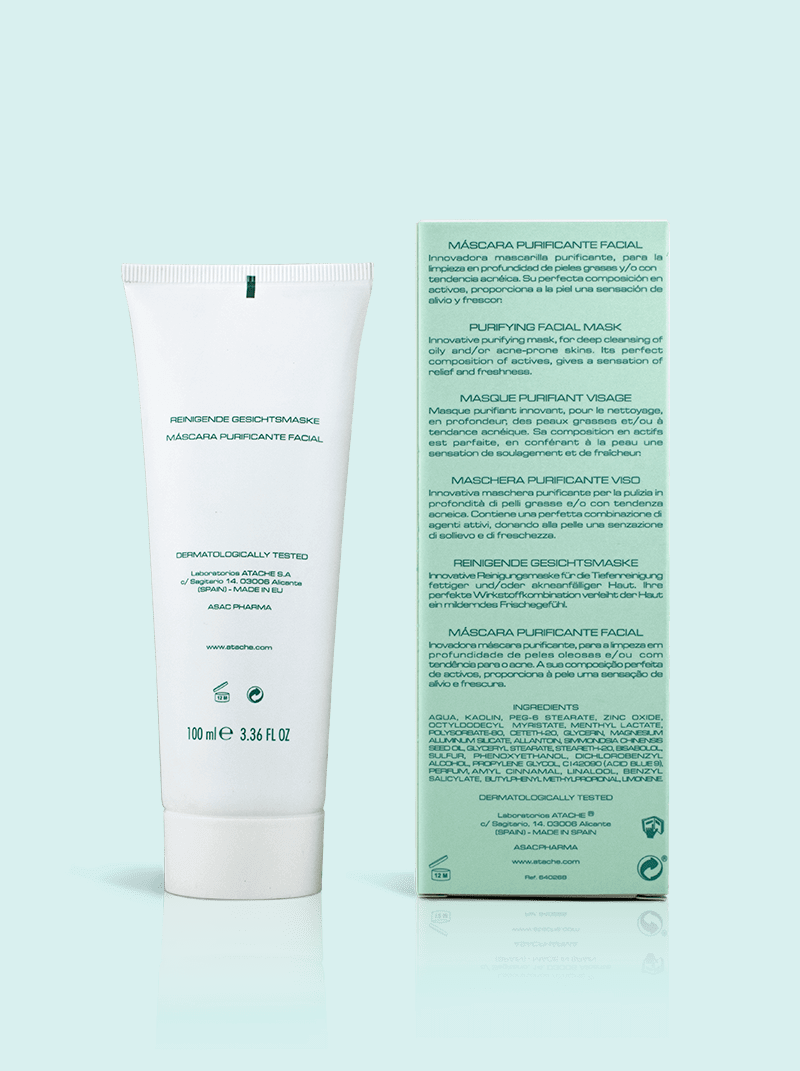 Atache Mascara Purificante Facial para Piel Grasa