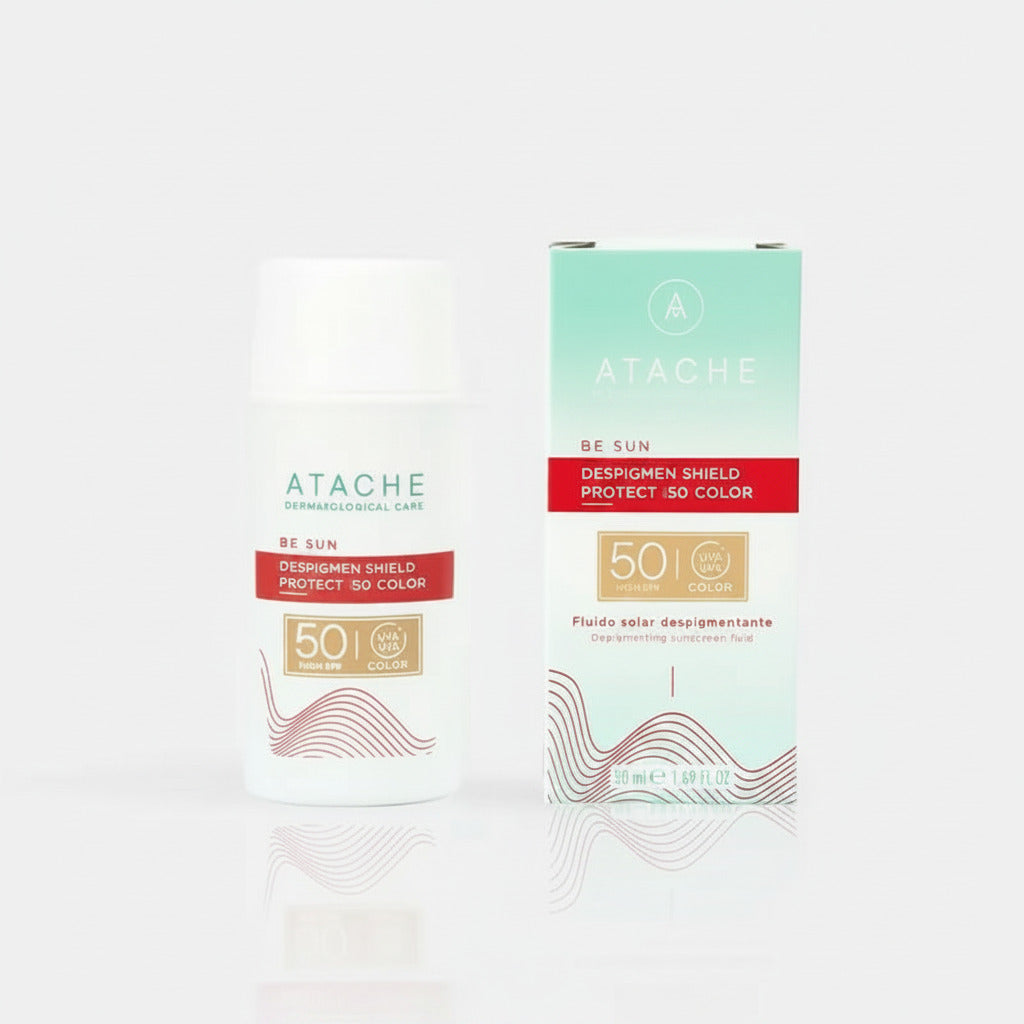 Atache Be Sun Despigmen Shield Protect SPF 50 con Colore 50ml - ATACHE - cosmetici naturali