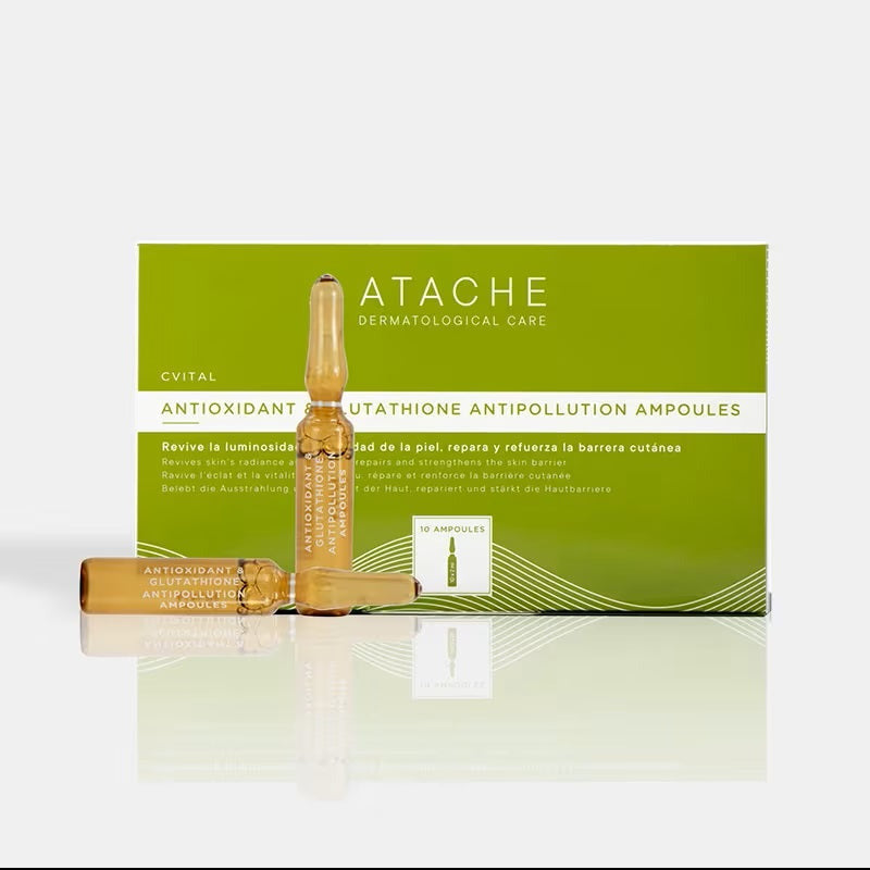 Atache CVital Antioxidant & Glutathione Antipollution Ampoules 10x2ml - ATACHE - cosmética natural