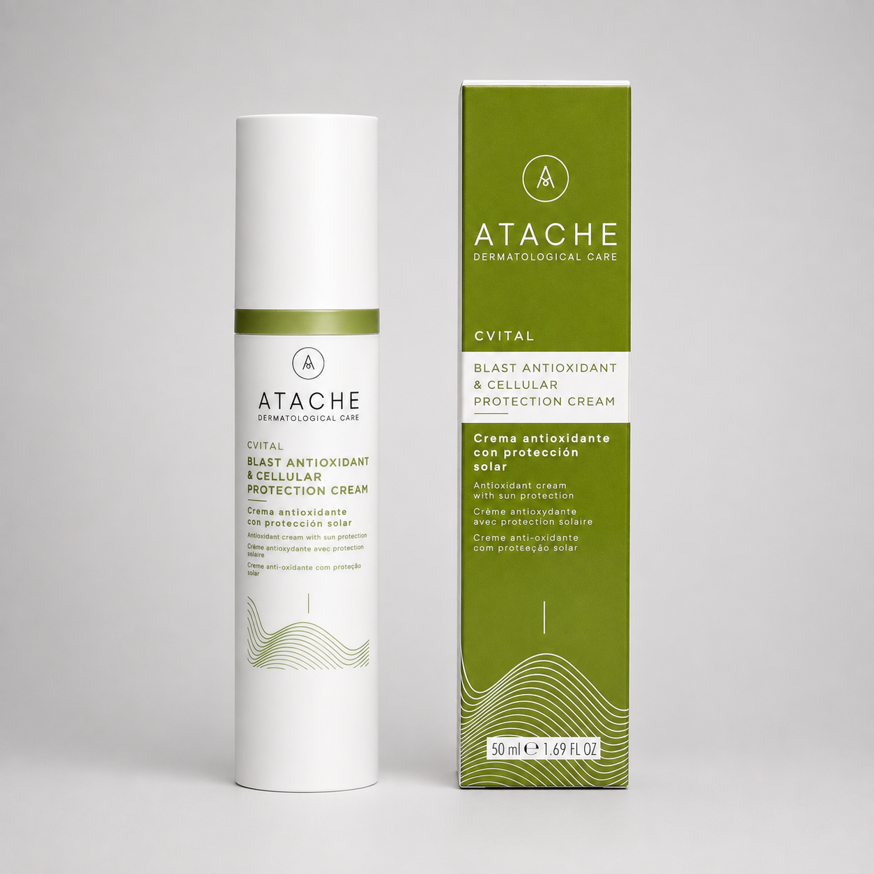 Atache CVital Crema Antioxidante con Protección Solar BLAST C 50ml - ATACHE - cosmética natural