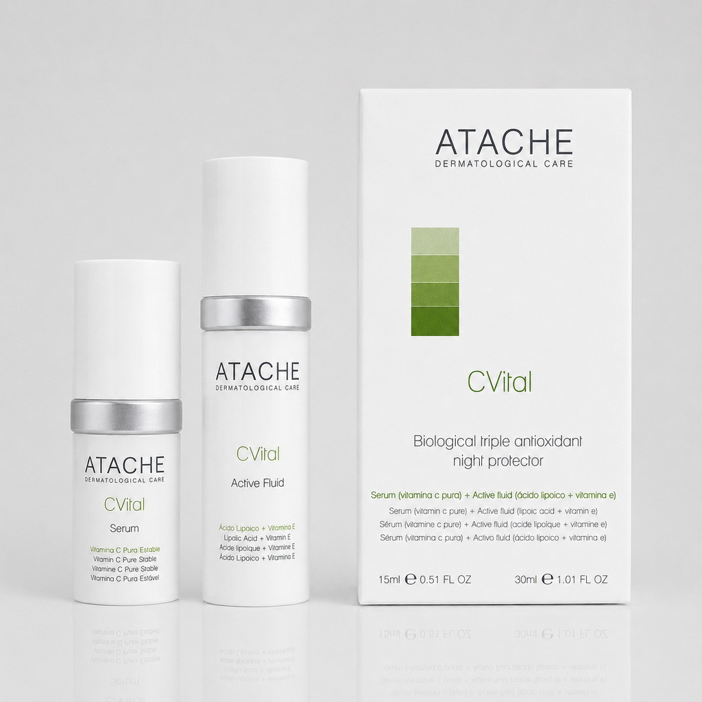 Atache CVital Serum Protector Biológico Triple Antioxidante con Vitamina C 15ml + 30ml - ATACHE - cosmética natural