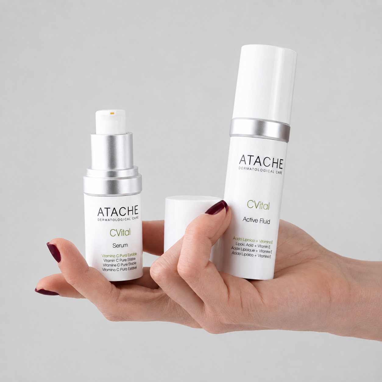 Atache CVital Serum Protector Biológico Triple Antioxidante con Vitamina C 15ml + 30ml - ATACHE - cosmética natural