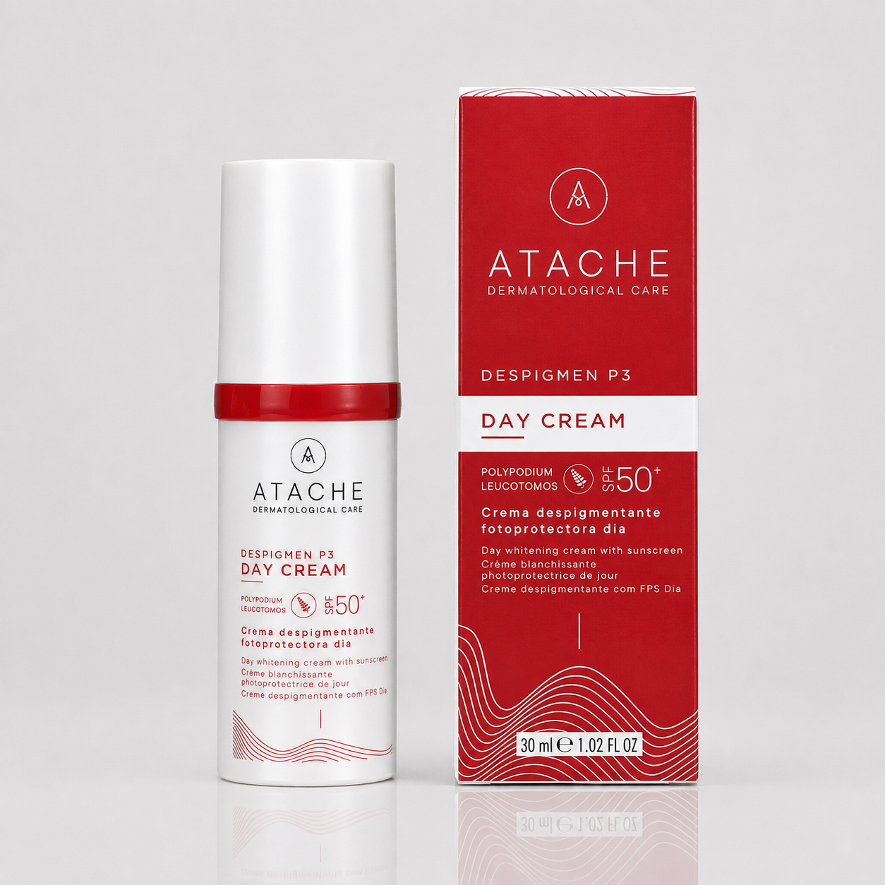 Atache Despigmen P3 Crema Facial de Día Antimanchas con Protección Solar SPF50+ 30ml - ATACHE - cosmética natural