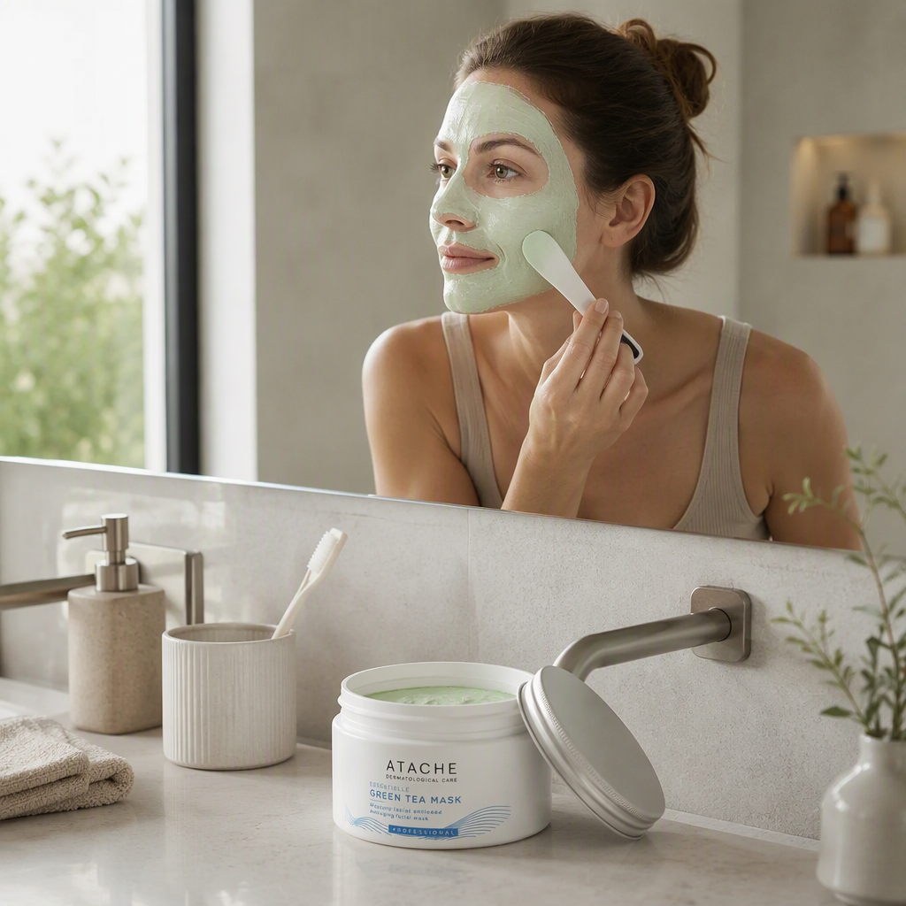 Atache Essentielle Green Tea Mask - Mascarilla Facial Anti-Edad 200ml - ATACHE - cosmética natural