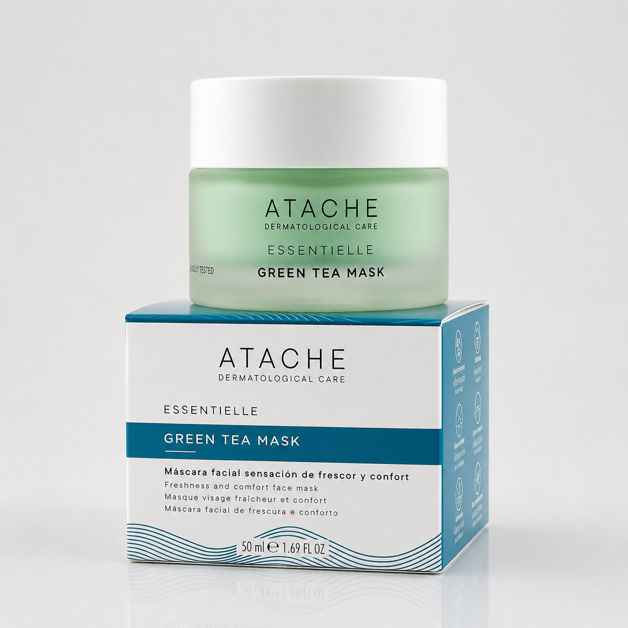 Atache Essentielle Green Tea Mask - Mascarilla Facial Anti-Edad 50ml - ATACHE - cosmética natural