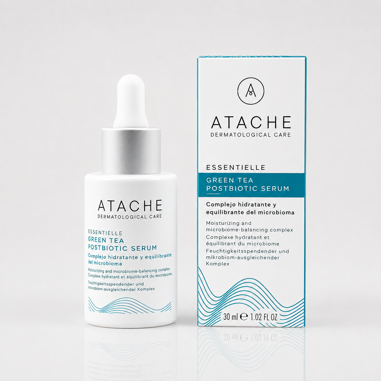 Atache Essentielle Green Tea Postbiotic Serum 30ml - ATACHE - cosmética natural