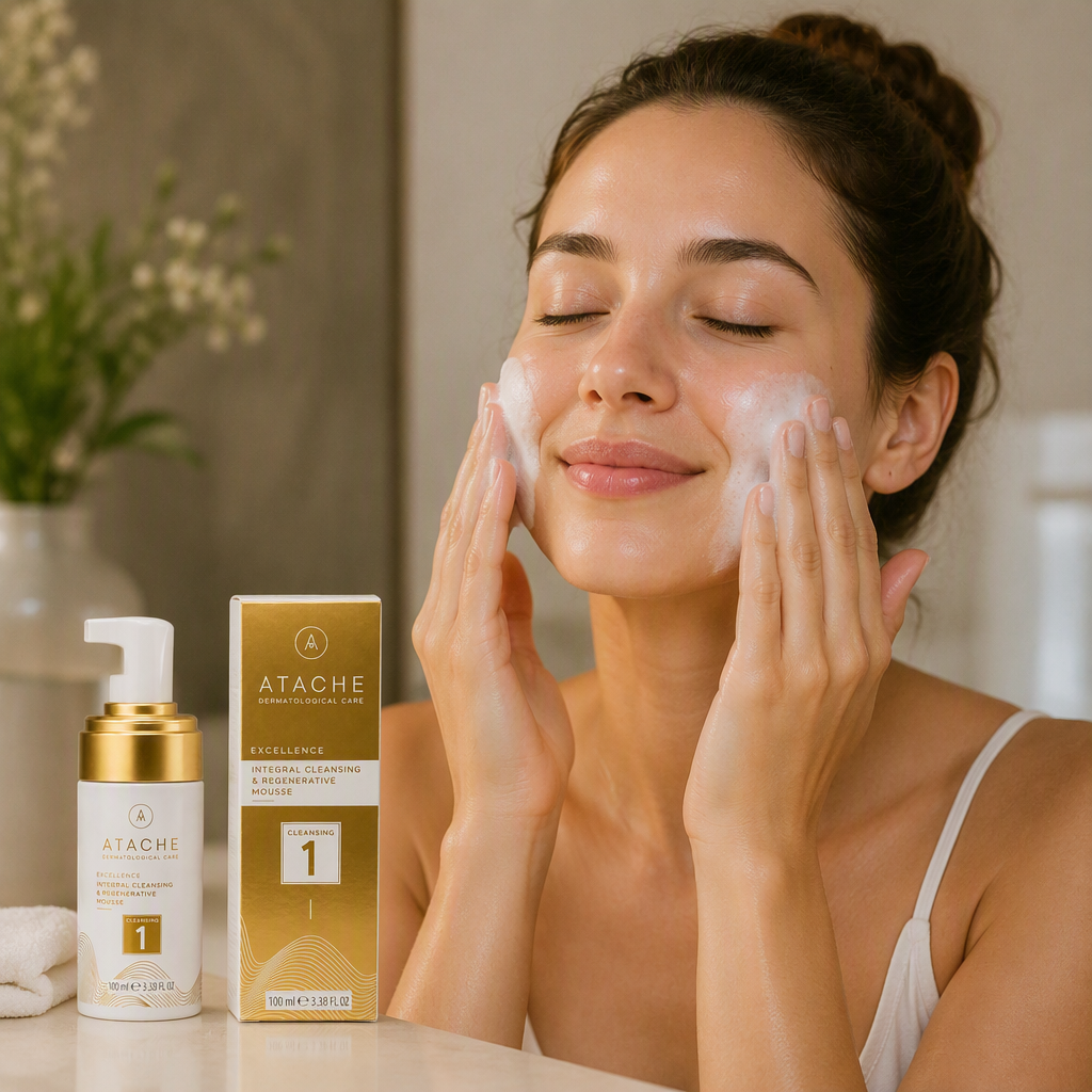 Atache Excellence Integral Cleansing & Regenerative Mousse 200ml - ATACHE - cosmética natural