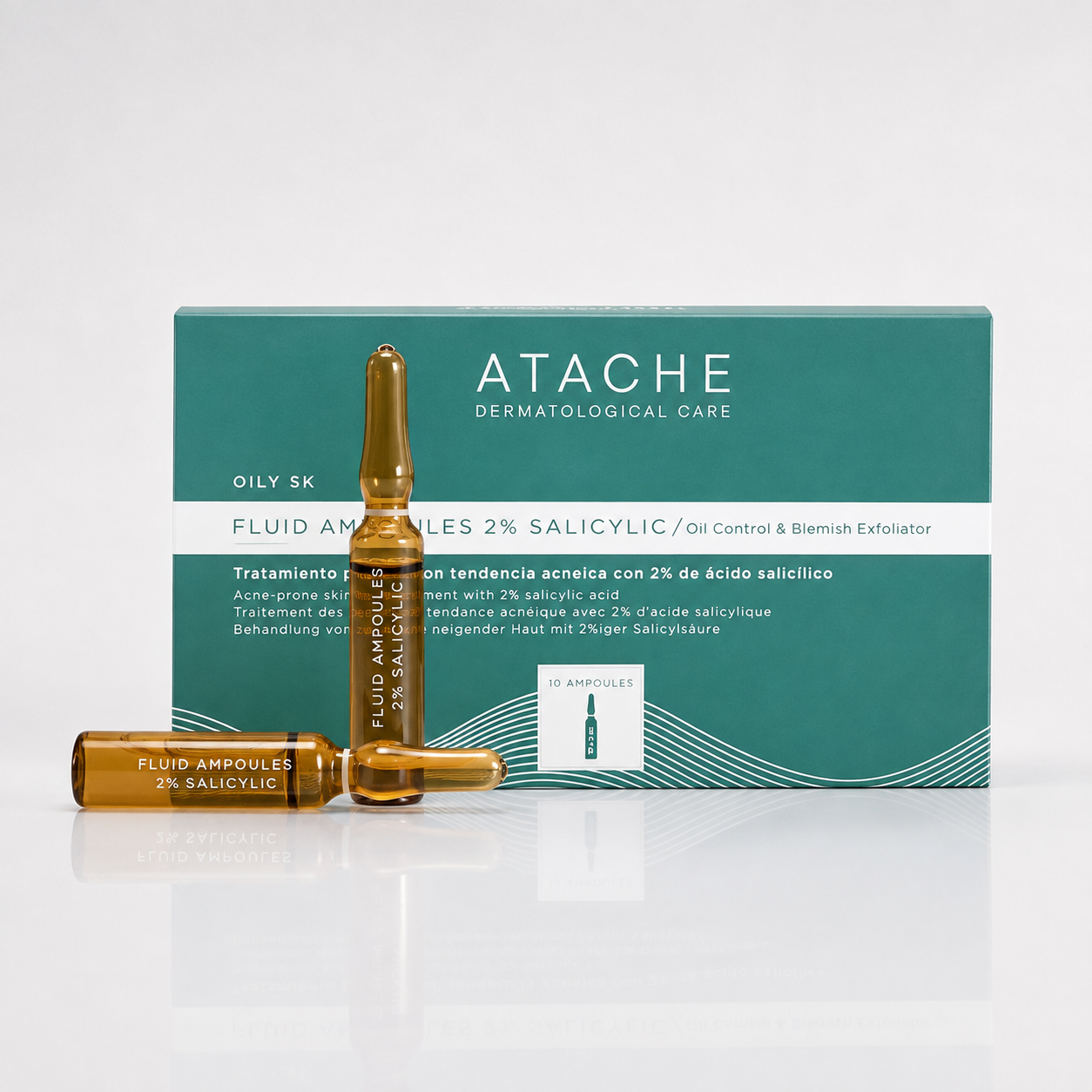 Atache Oil Sk Fluid Ampoules 2% Salicylic 10x2ml - ATACHE - cosmética natural