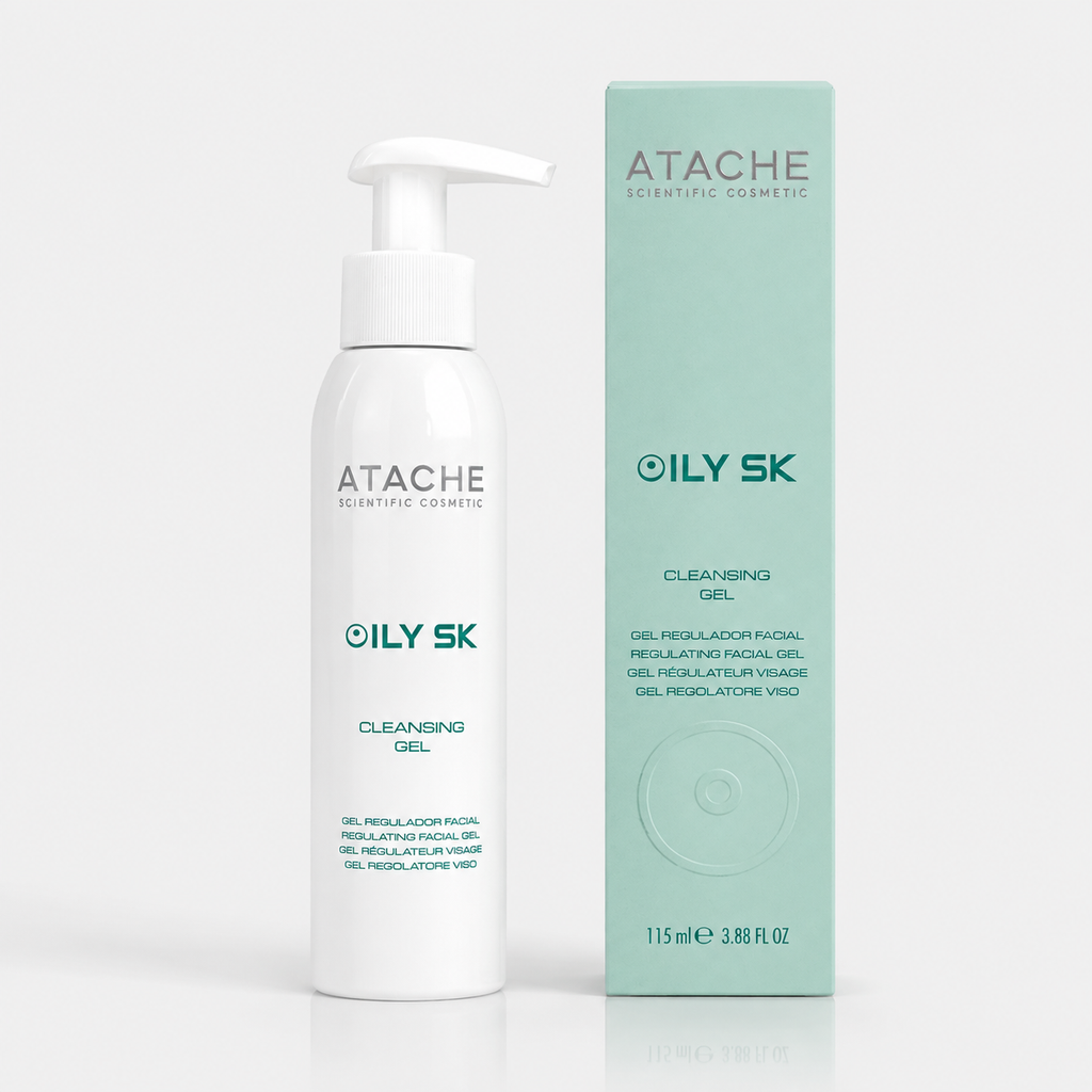 Atache Oil Sk Gel Limpiador y Regulador Facial para Pieles Mixtas-Grasas CLEANSING 115ml - ATACHE - cosmética natural