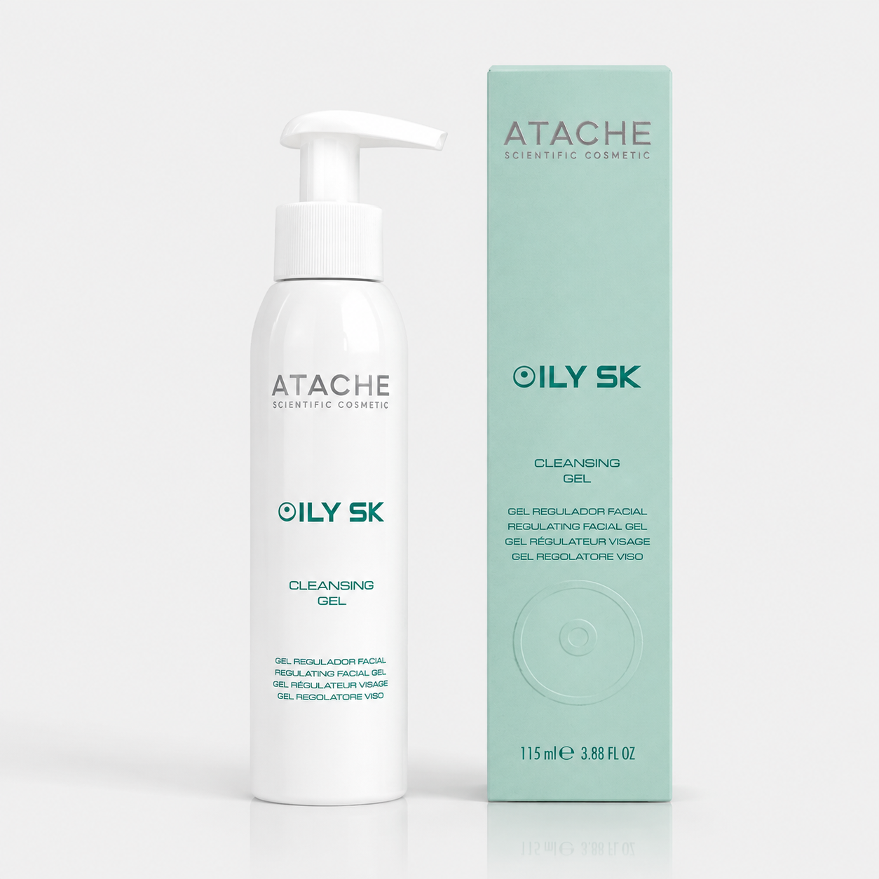 Atache Oil Sk Gel Limpiador y Regulador Facial para Pieles Mixtas-Grasas CLEANSING 115ml - ATACHE - cosmética natural