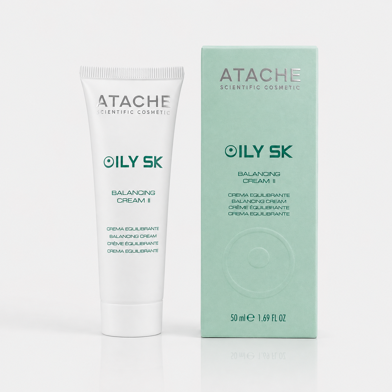 Atache Oily Sk Crema Facial Purificante para Pieles Mixtas-Grasas Balancing Cream II 50ml - ATACHE - cosmética natural