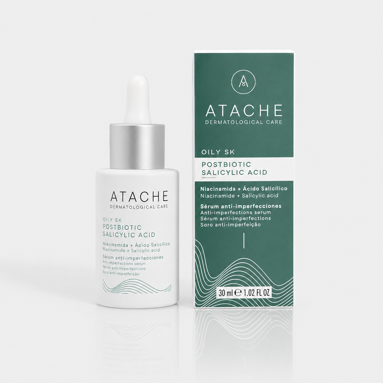 Atache Oily Sk Postbiotic Salicylic Acid Serum 30ml - ATACHE - cosmética natural