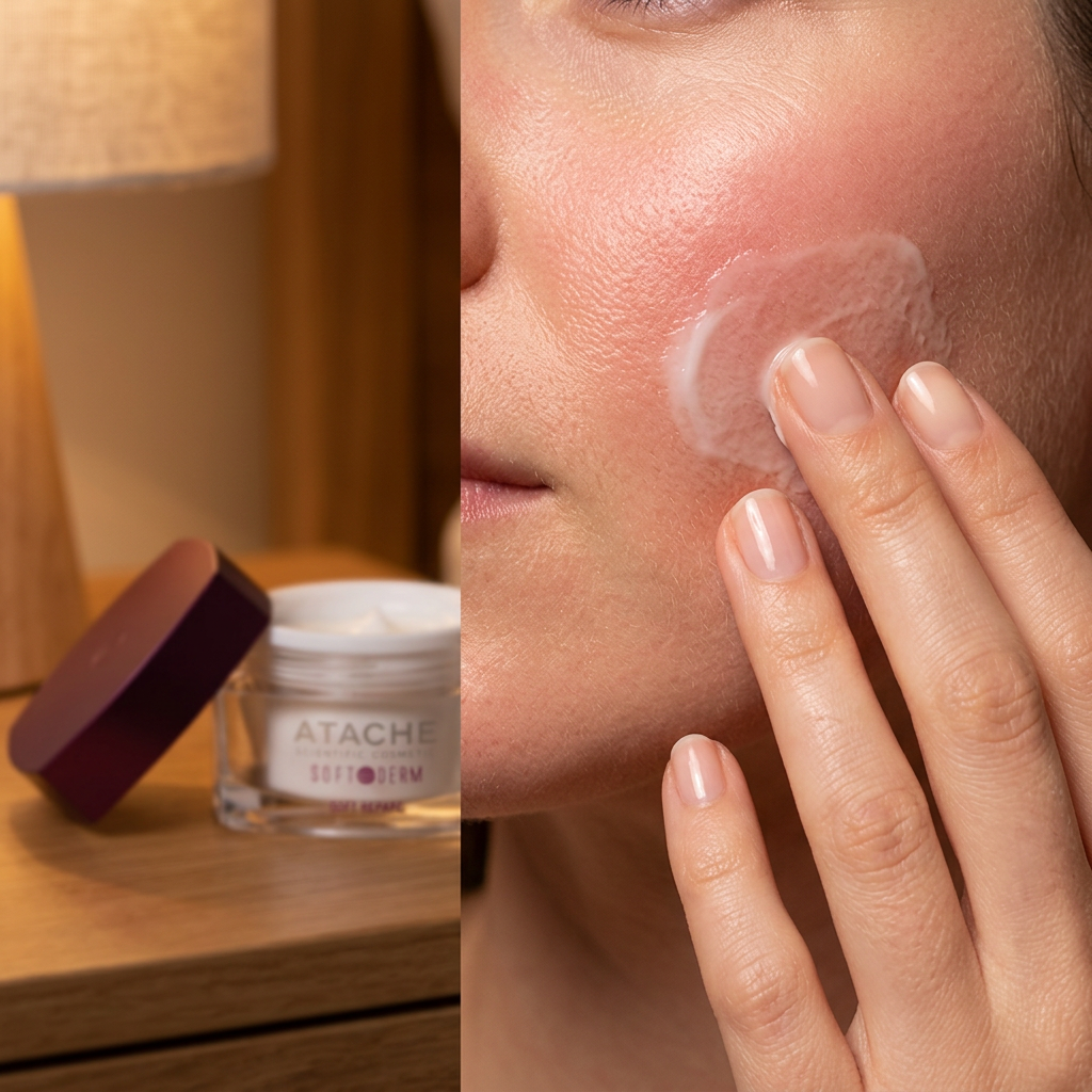 Atache Soft Derm Καταπραϋντική Κρέμα Νύχτας για Ευαίσθητο Δέρμα 50ml - ATACHE - φυσικά καλλυντικά