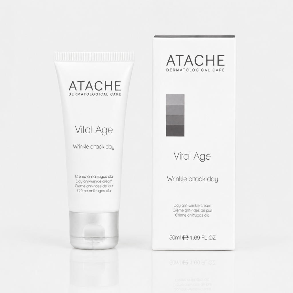 Atache Vital Age Crema Facial Anti-Edad de Dia Wrinkle Attack Day 50ml - ATACHE - cosmética natural