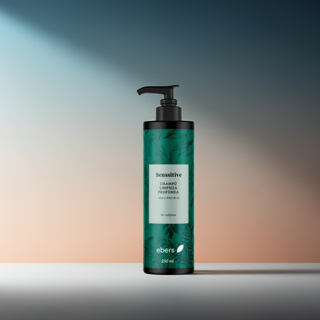Ebers Champu Sin Sulfatos Limpieza Profunda con Aloe y Arbol del Te 250ml