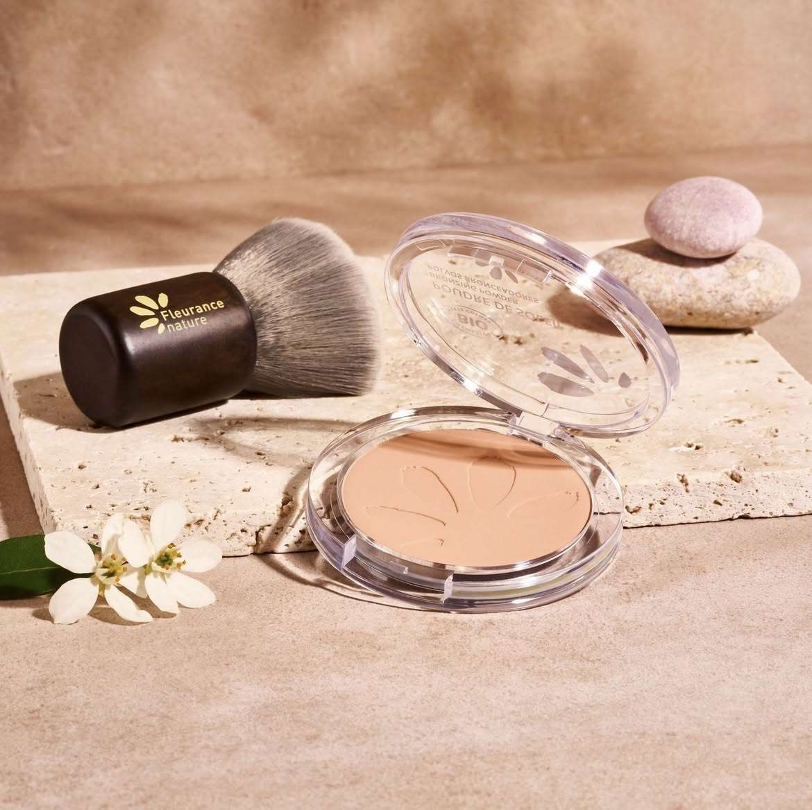 Fleurance Nature Brocha Kabuki para Polvos