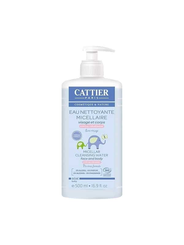 Cattier Agua Limpiadora Micelar de Cara y Cuerpo para Bebe 500ml