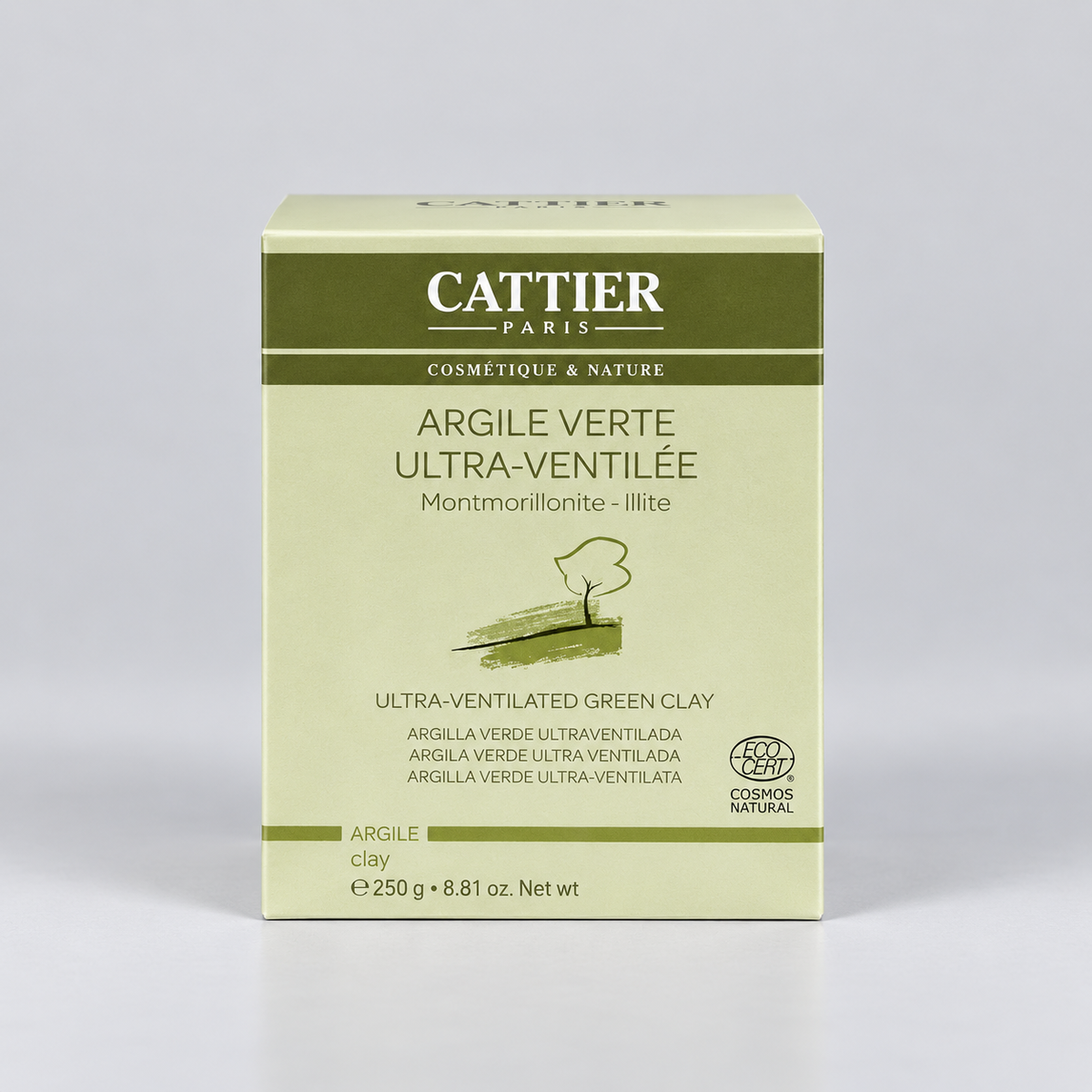 Cattier Arcilla Verde Ultraventilada 250gr - CATTIER - cosmética natural