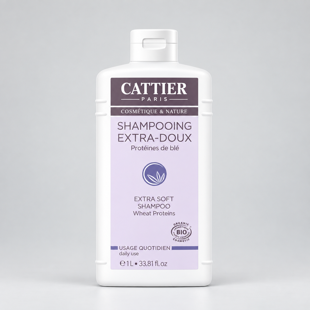 Cattier Champu Extra Suave para Uso Diario 1lt - CATTIER - cosmética natural