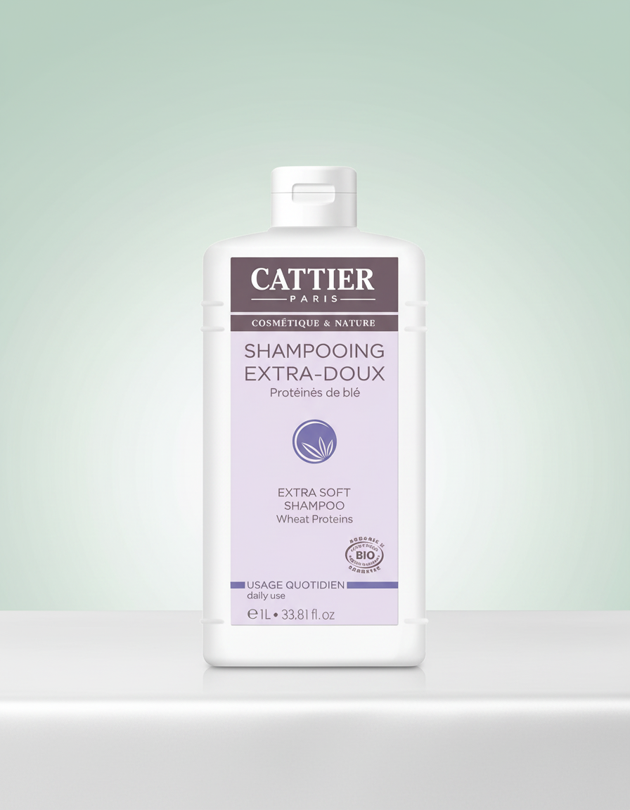 Cattier Champu Extra Suave para Uso Diario 1lt
