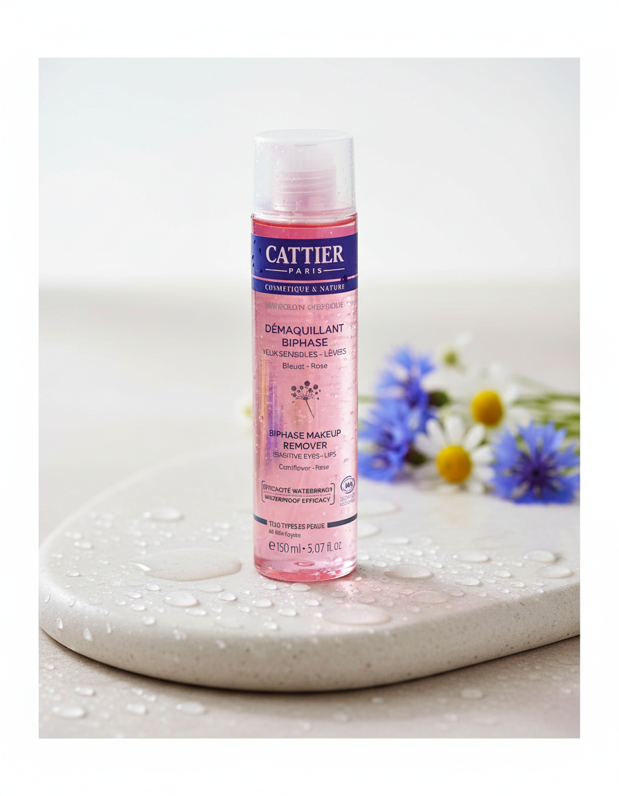 Cattier Desmaquillador Bifasico para Ojos Sensibles y Labios 150ml