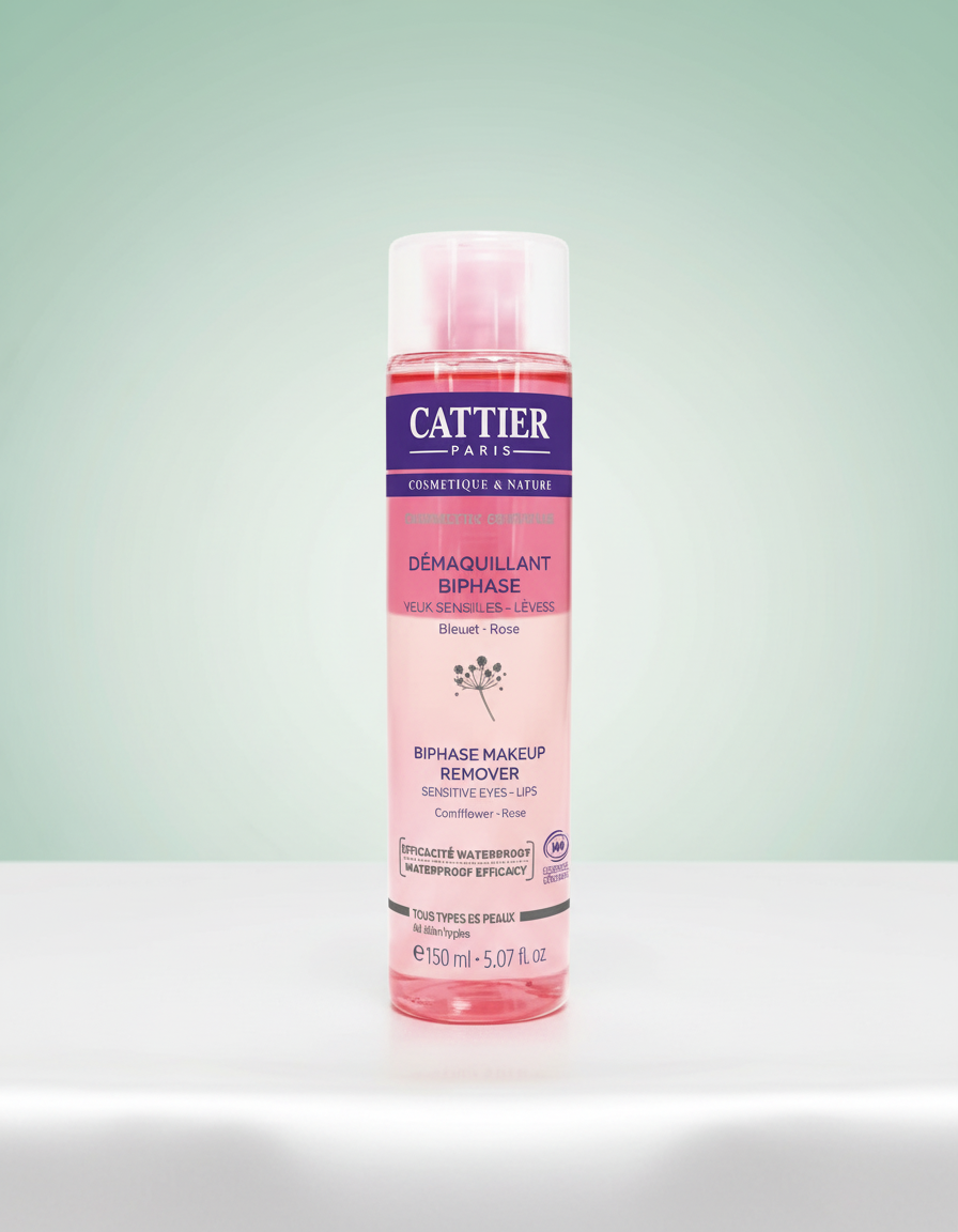Cattier Desmaquillador Bifasico para Ojos Sensibles y Labios 150ml