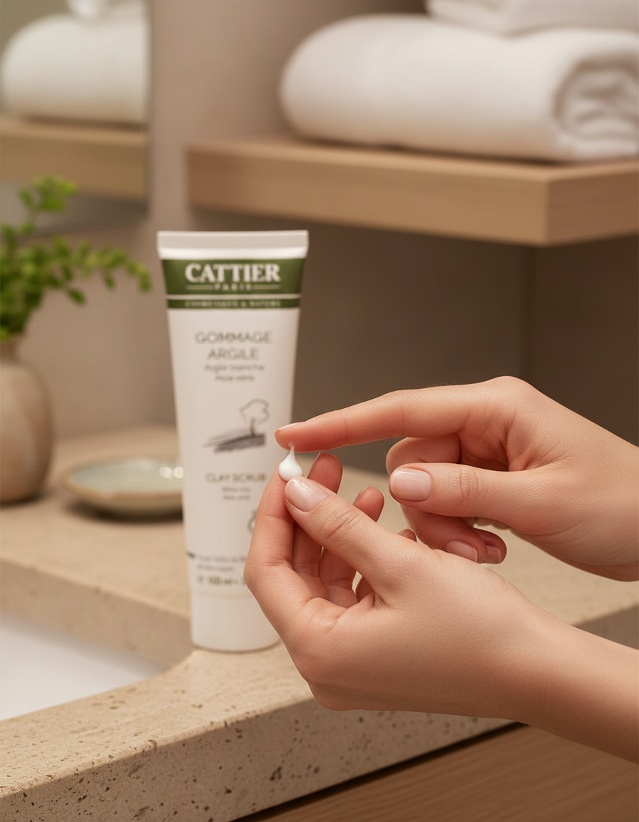 Cattier Exfoliante Facial con Arcilla Blanca 100ml