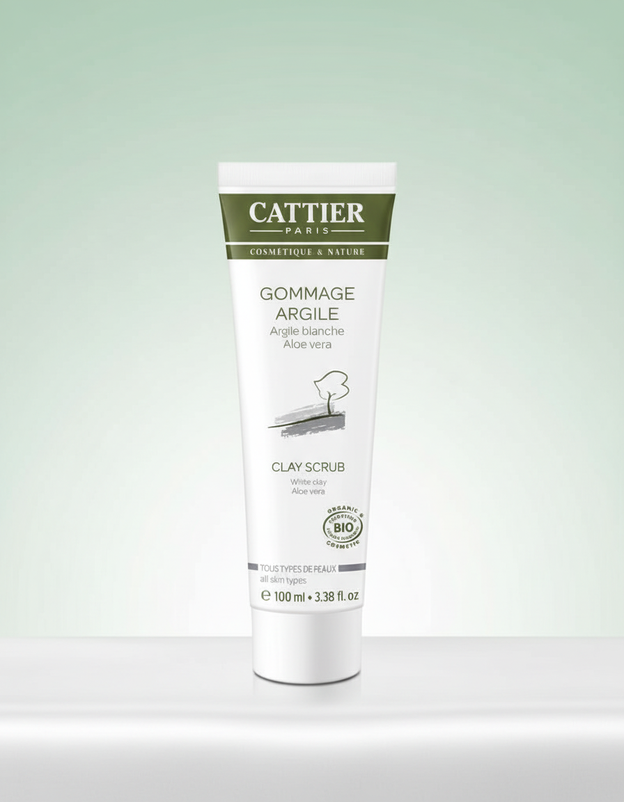 Cattier Exfoliante Facial con Arcilla Blanca 100ml
