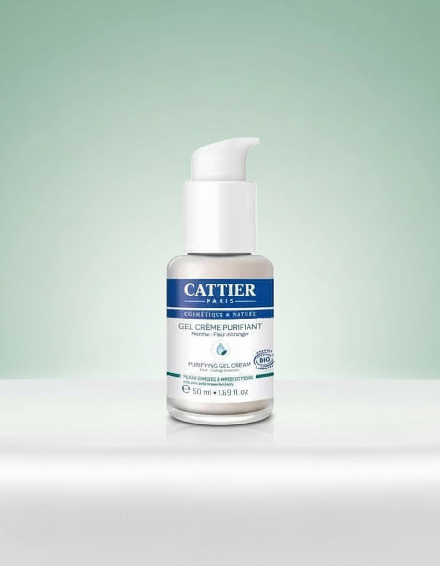Cattier Gel Crema Facial Purificante para Piel Grasa con Imperfecciones 50ml - CATTIER - cosmética natural