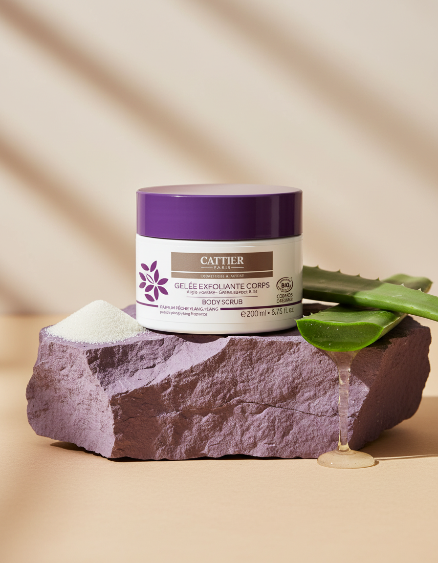 Cattier Gel Exfoliante Corporal con Arcilla Purpura 200ml