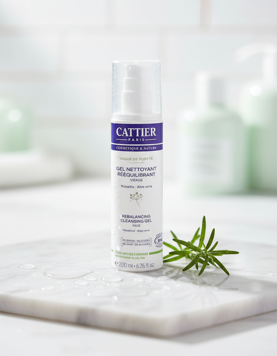 Cattier Gel Limpiador Facial Equilibrante para Piel Grasa y Mixta 200ml - CATTIER - cosmética natural