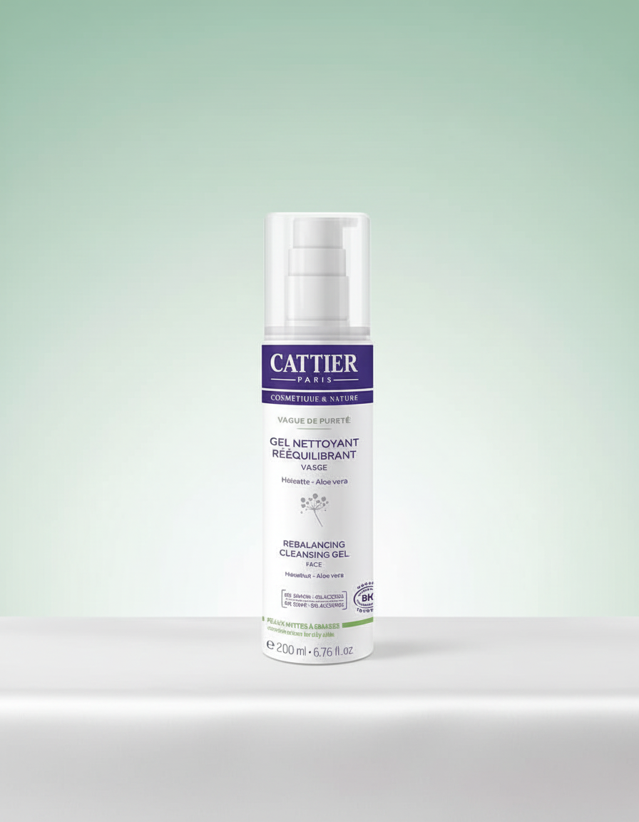 Cattier Gel Limpiador Facial Equilibrante para Piel Grasa y Mixta 200ml - CATTIER - cosmética natural