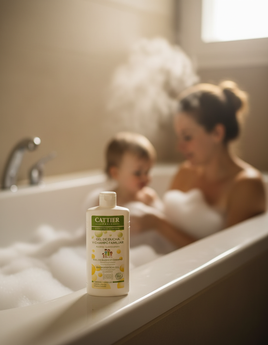 Cattier Gel de Baño y Champu Espumoso Familiar 500ml - CATTIER - cosmética natural