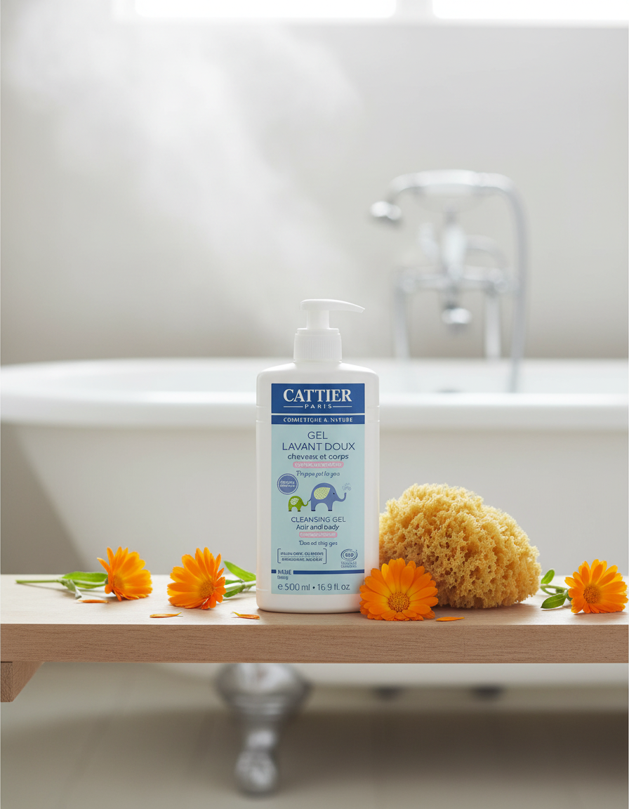 Cattier Gel de Baño y Champu para Bebe 500ml