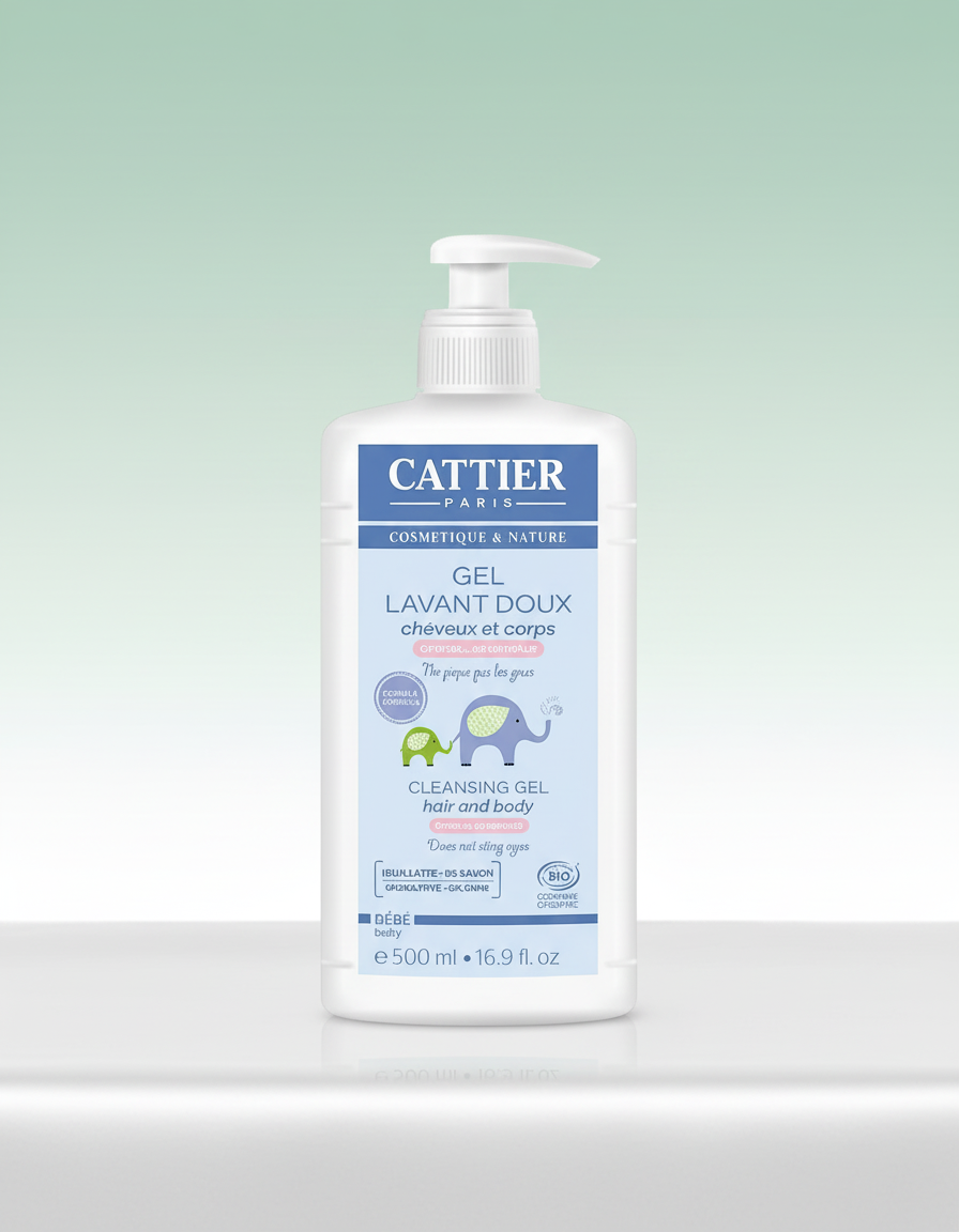 Cattier Gel de Baño y Champu para Bebe 500ml
