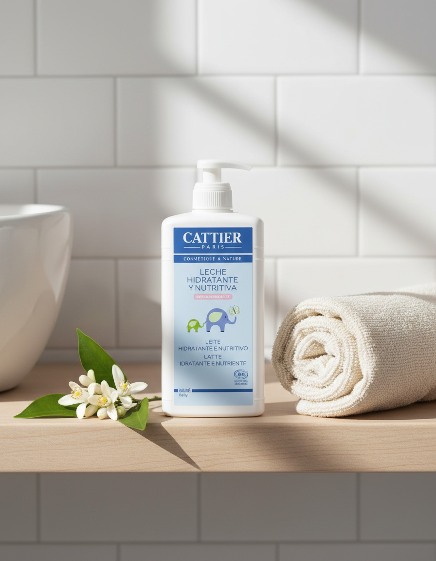 Cattier Leche Hidratante y Nutritiva para Bebe Cara y Cuerpo 500ml