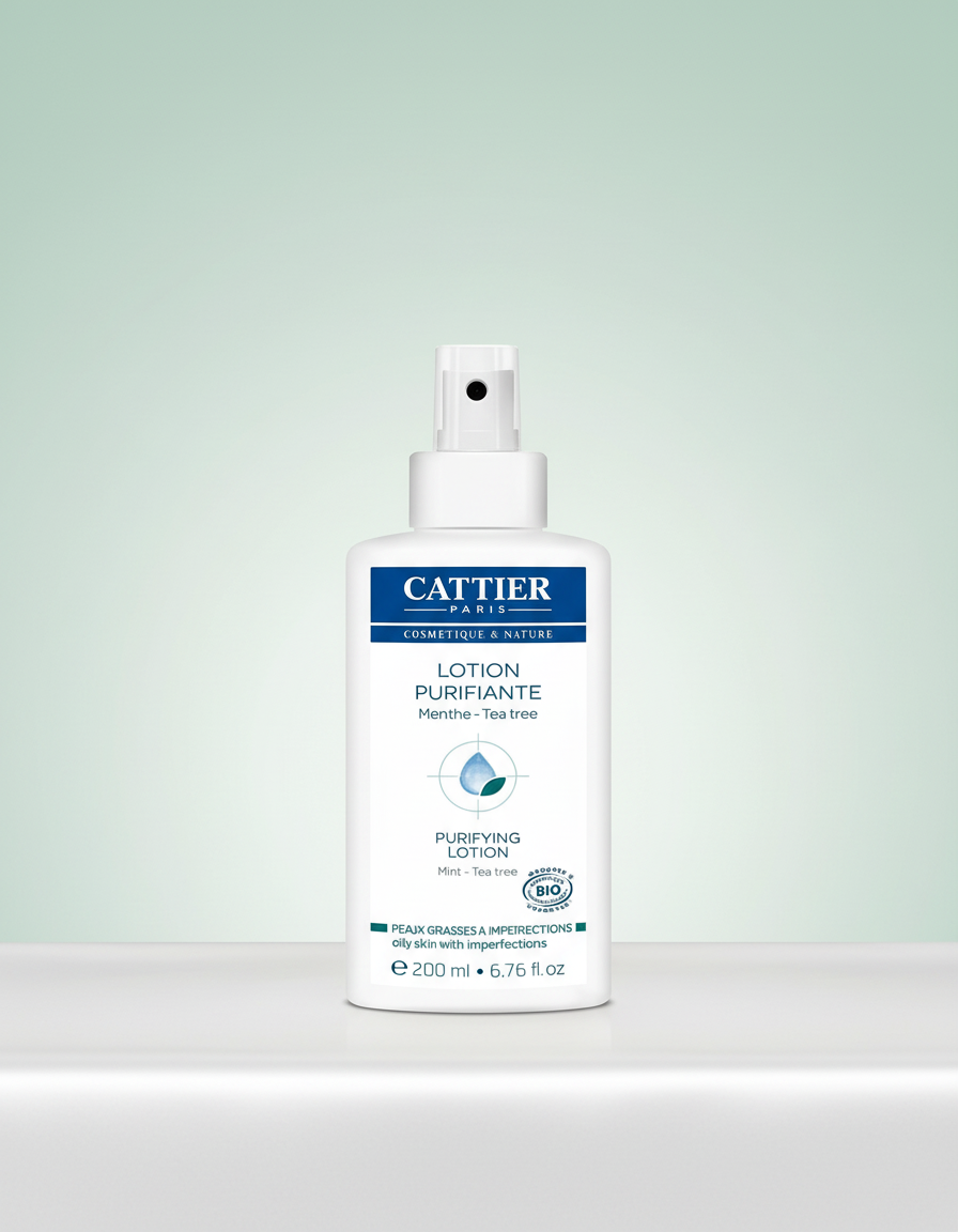 Cattier Locion Facial Purificante Con Arbol de Te para Piel Grasa Mixta 200ml